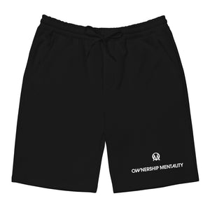 Open image in slideshow, &quot;OM OWNERSHIP MENTALITY LOGO&quot; Fleece Shorts
