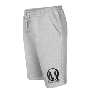 Open image in slideshow, &quot;Big OM LOGO&quot; Fleece shorts (GRAY &amp; WHITE)
