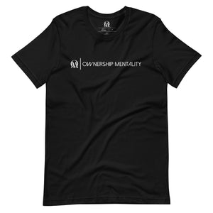 Open image in slideshow, Exclusive &quot;OM OWNERSHIP MENTALITY&quot; Design Tee White Logo (Multiple Colors)
