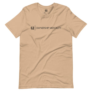 Open image in slideshow, Exclusive &quot;OM OWNERSHIP MENTALITY&quot; Design Tee Black Logo (Multiple Colors)
