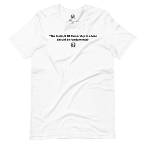 Open image in slideshow, &quot;OM Instinct Of Ownership Statement&quot; Tee (Black Logo)
