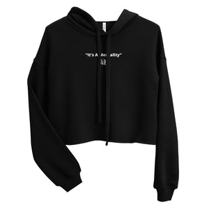 Open image in slideshow, Women&#39;s &quot;Its A Mentality&quot; Crop Top Hoodie (Multiple Colors)
