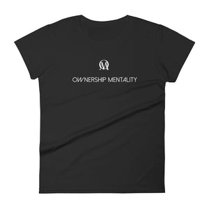 Open image in slideshow, Women&#39;s Classic &quot;OM OWNERSHIP MENALITY&quot; Fashion Fit T-Shirt
